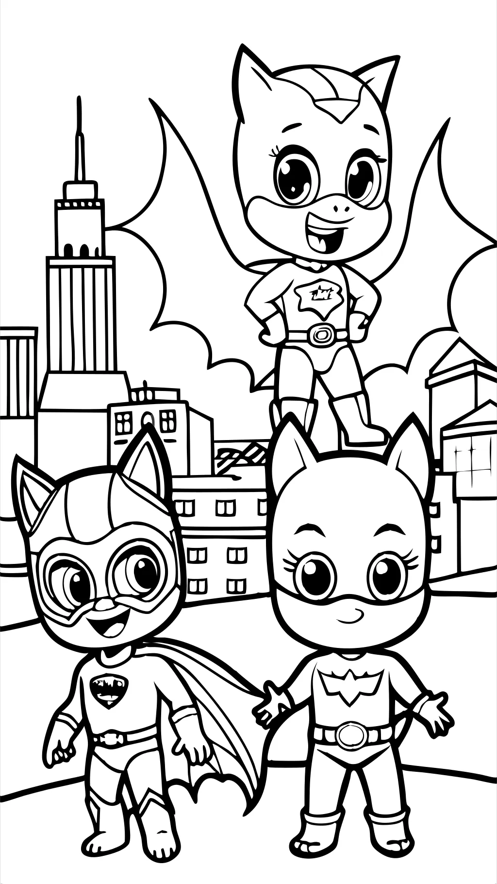 coloriage pages PJ masques